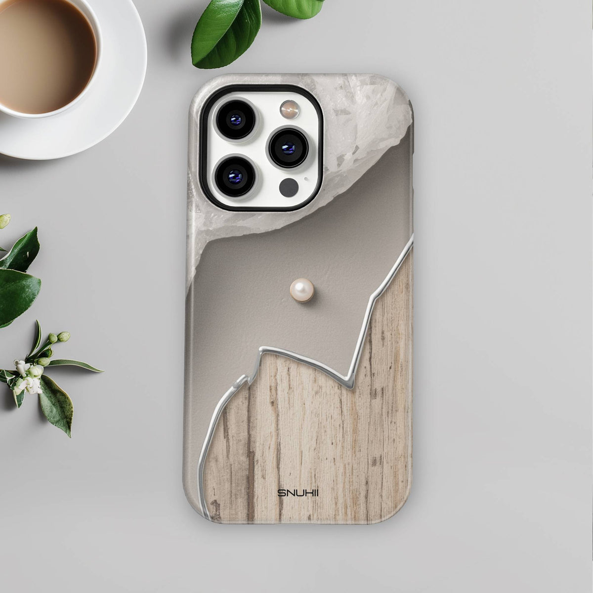 Neutral Wood Tough Phone Case