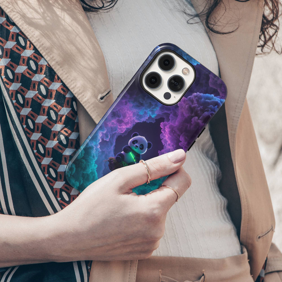 Galaxy Panda Tough Phone Case