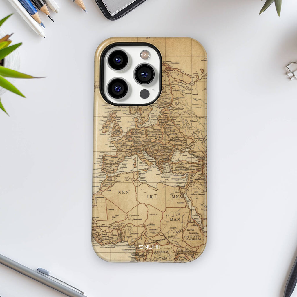 Vintage Map Tough Phone Case