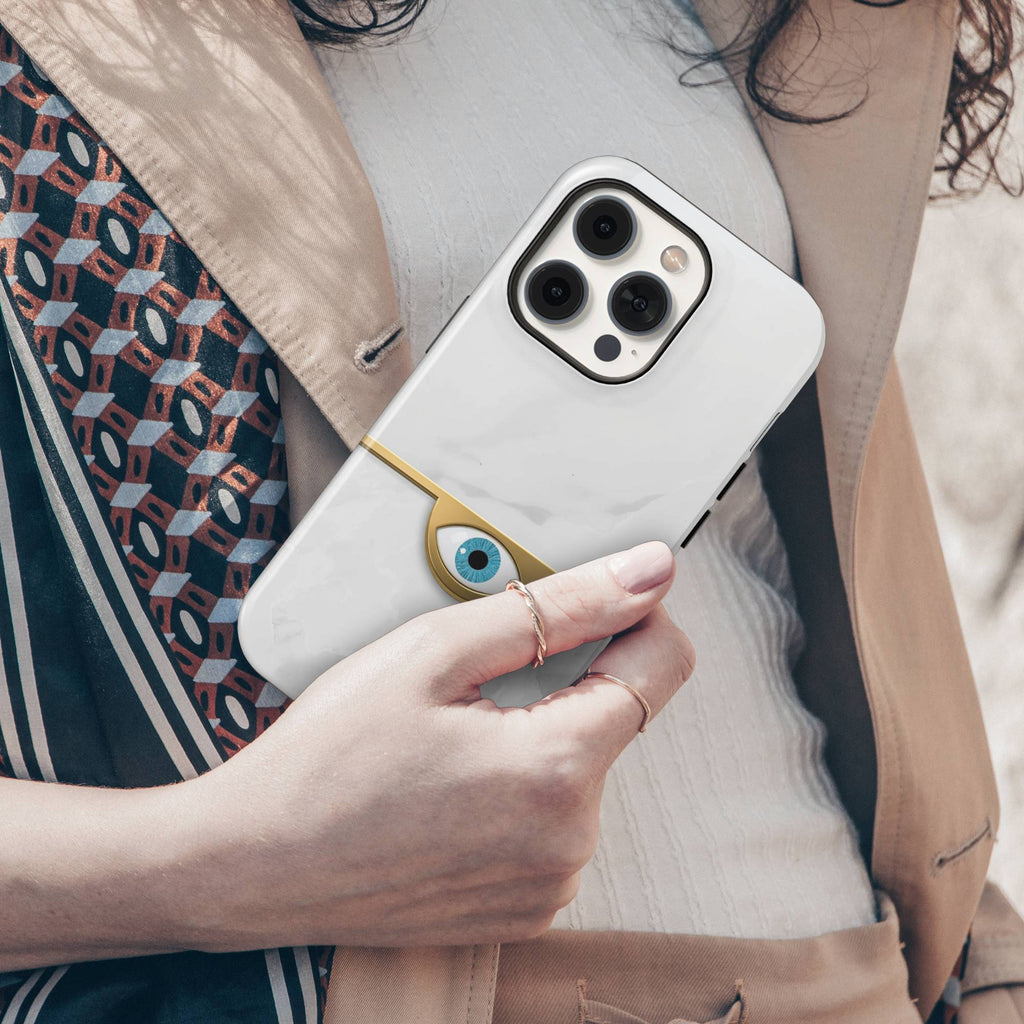 Gold Evil Eye Tough Phone Case