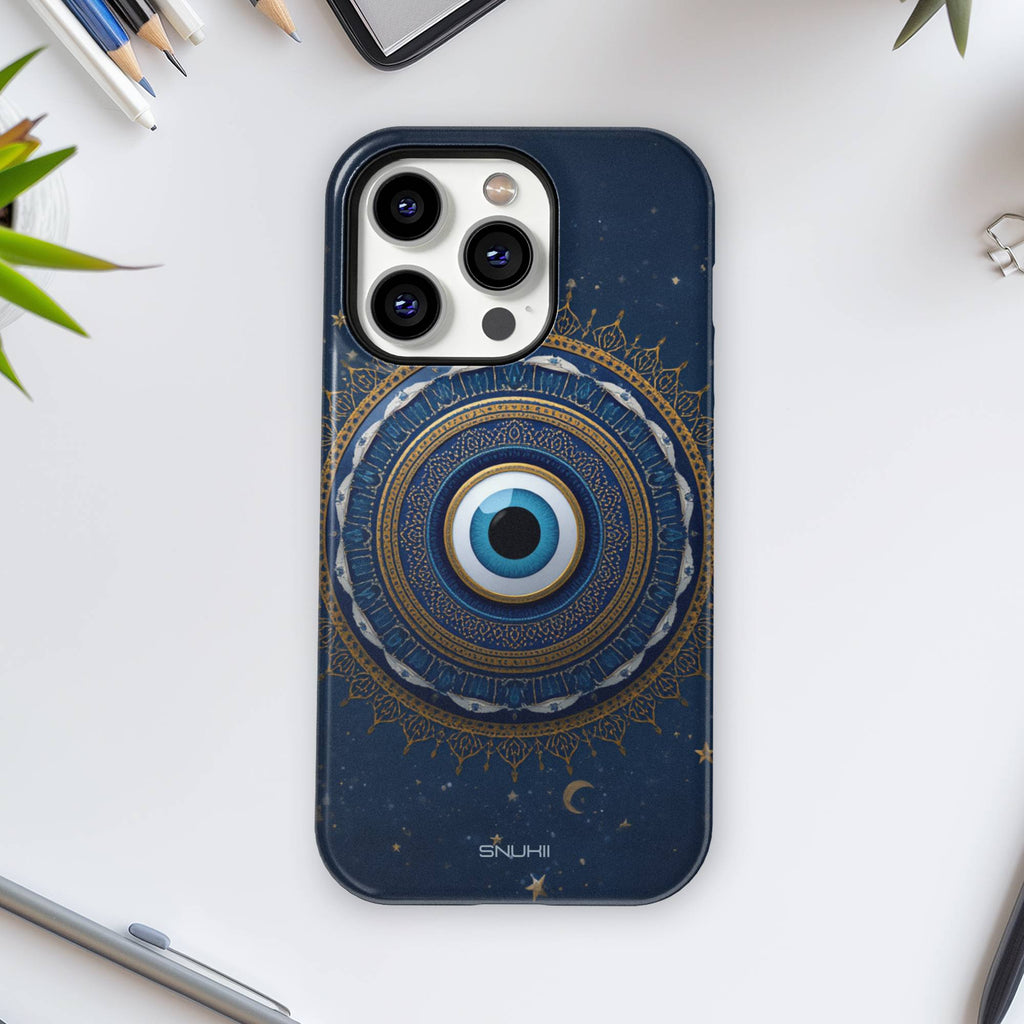 Evil Eye Mandala Tough Phone Case