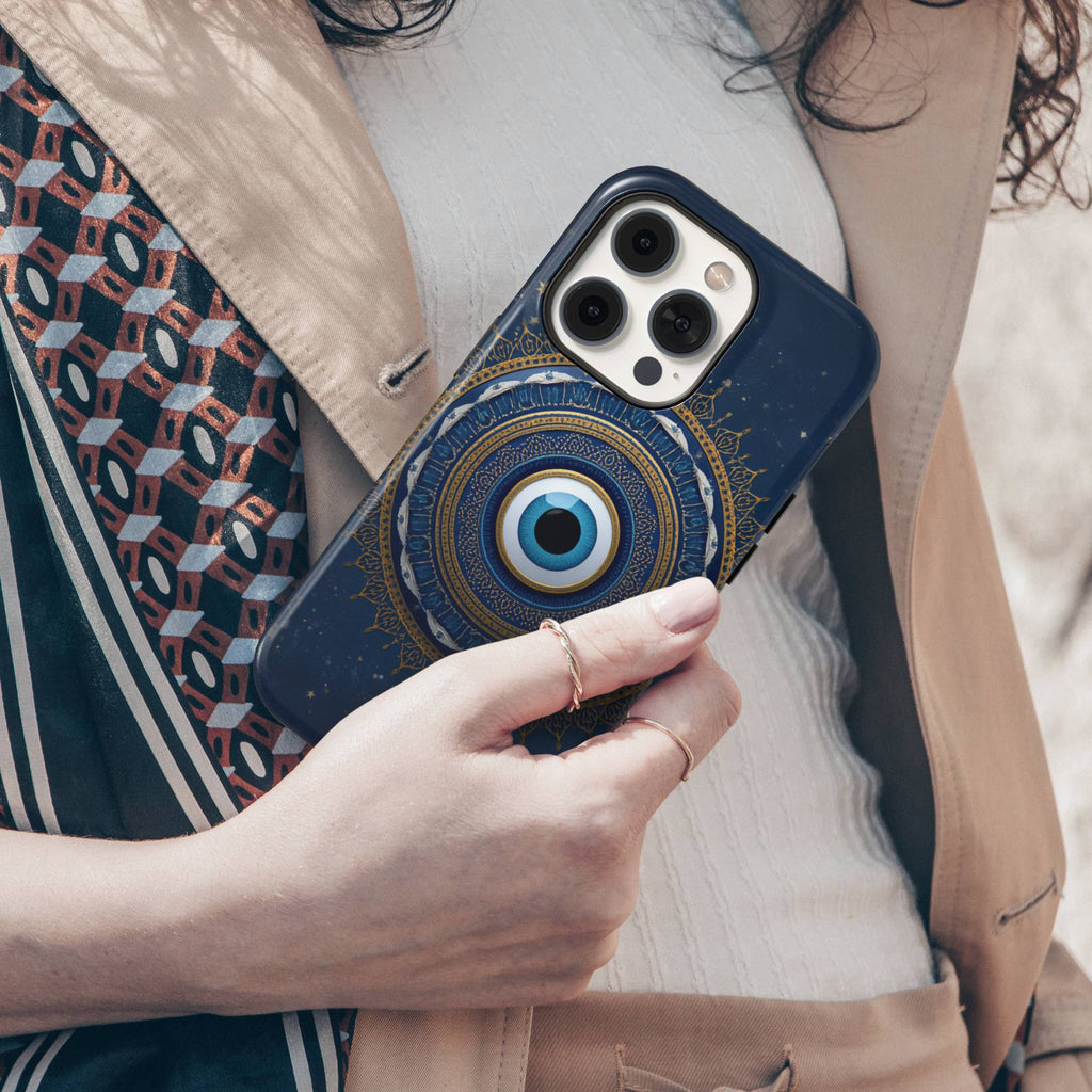 Evil Eye Mandala Tough Phone Case