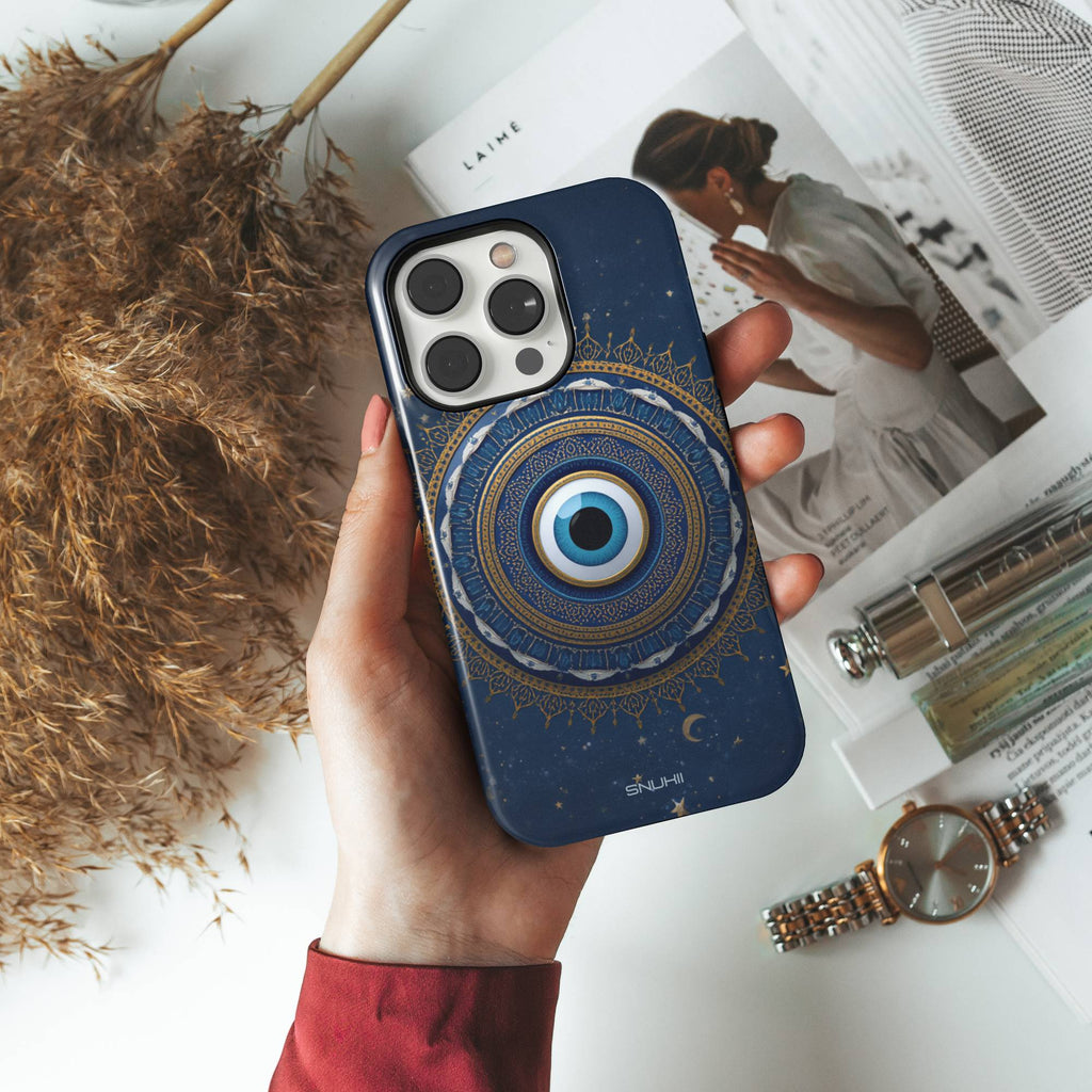 Evil Eye Mandala Tough Phone Case