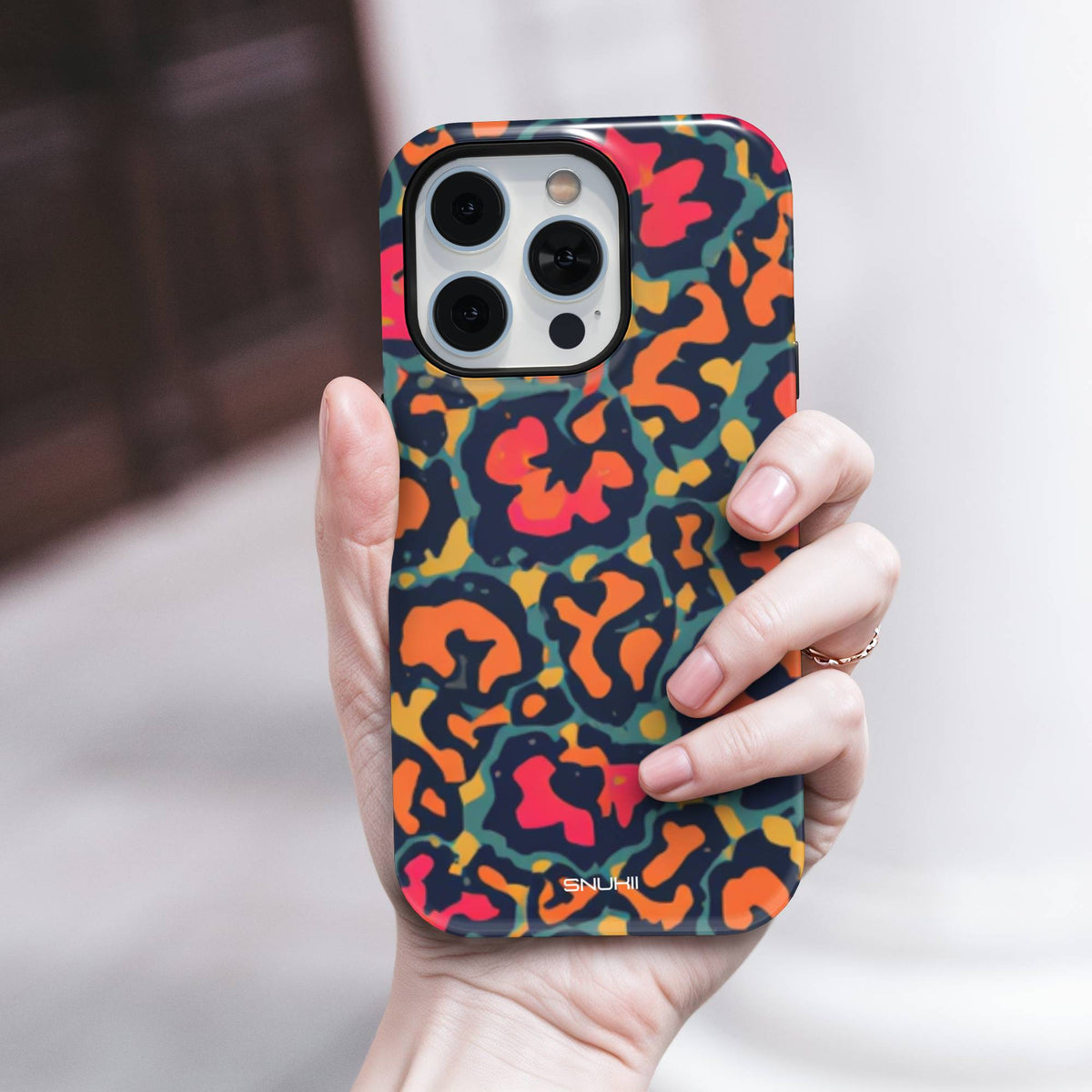 Colorful Leopard Tough Phone Case