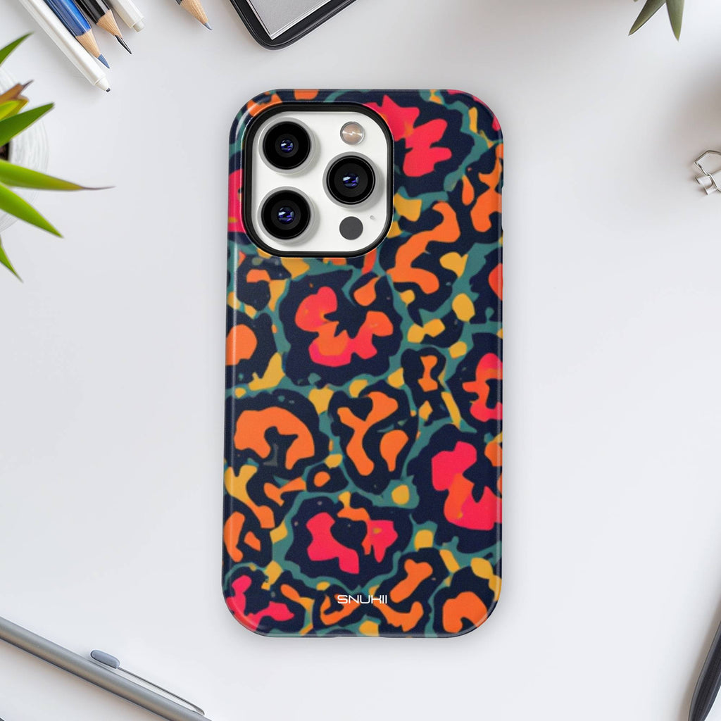 Colorful Leopard Tough Phone Case