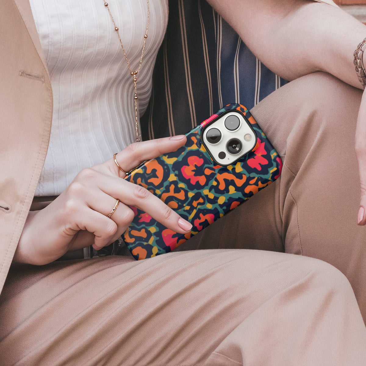 Colorful Leopard Tough Phone Case