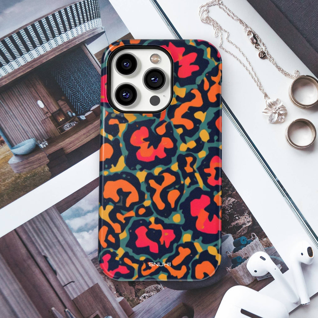 Colorful Leopard Tough Phone Case