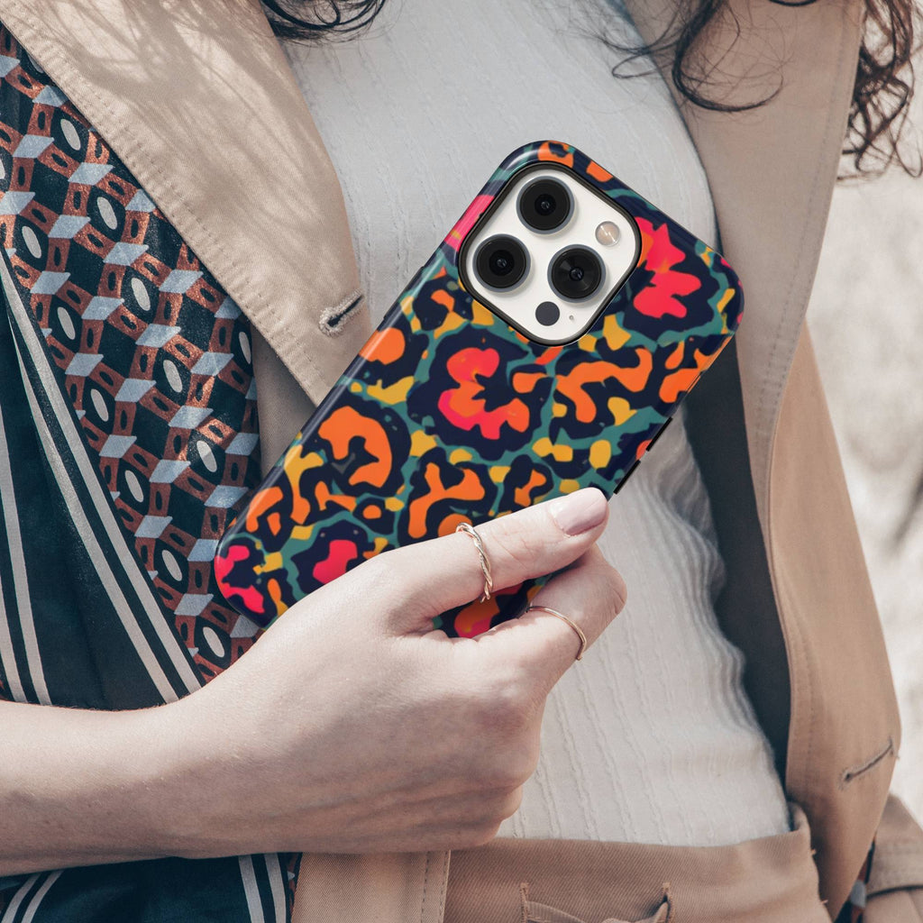 Colorful Leopard Tough Phone Case