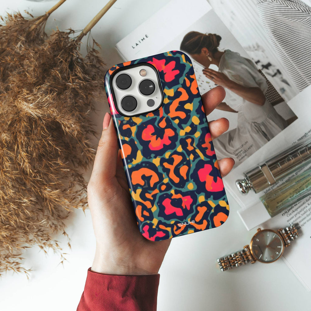 Colorful Leopard Tough Phone Case