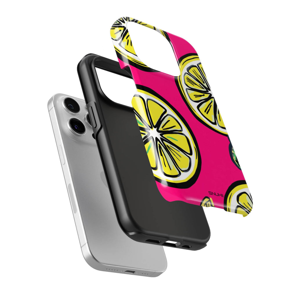 Pink Lemon Tough Phone Case