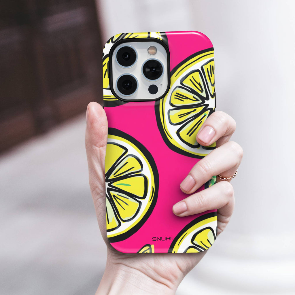 Pink Lemon Tough Phone Case