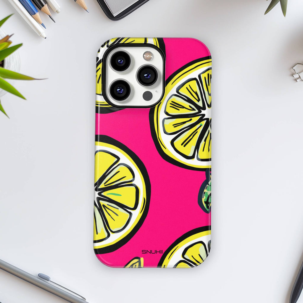 Pink Lemon Tough Phone Case