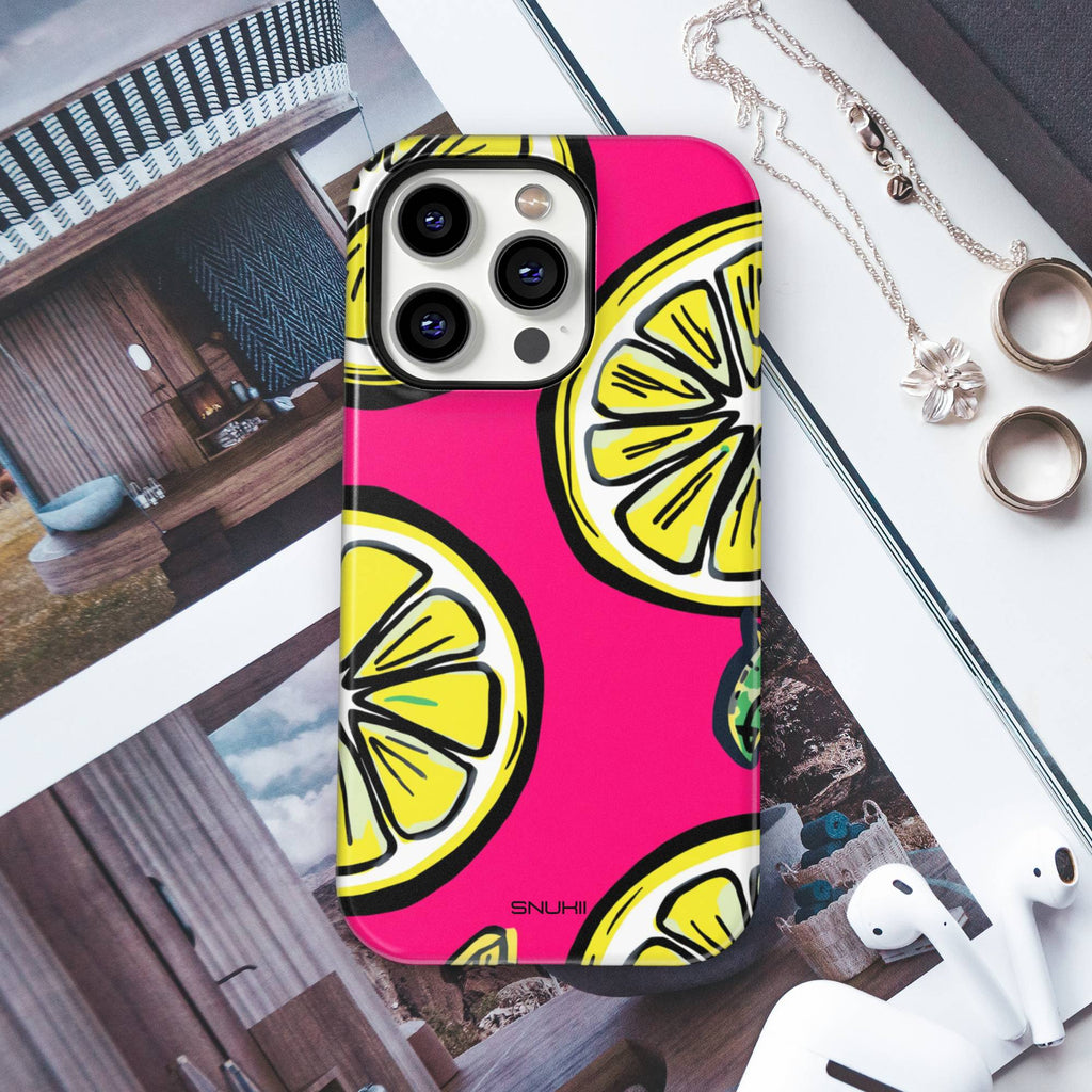 Pink Lemon Tough Phone Case