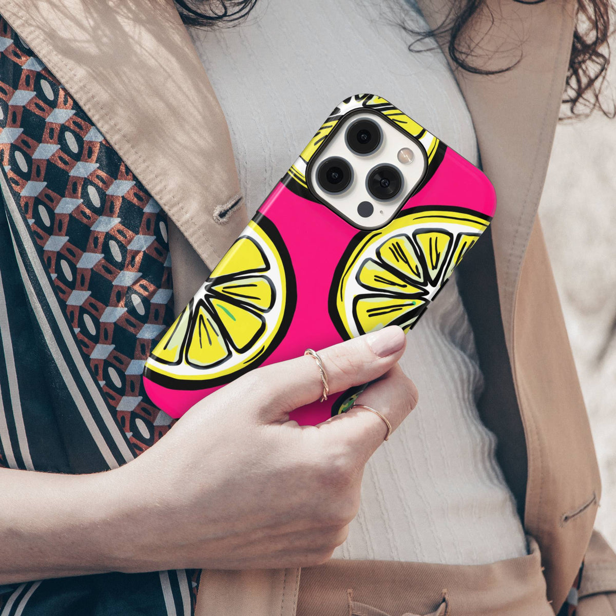 Pink Lemon Tough Phone Case