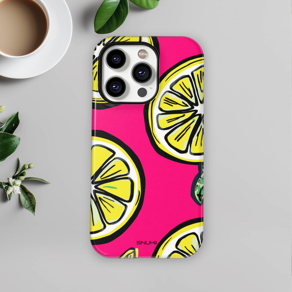 Pink Lemon Tough Phone Case