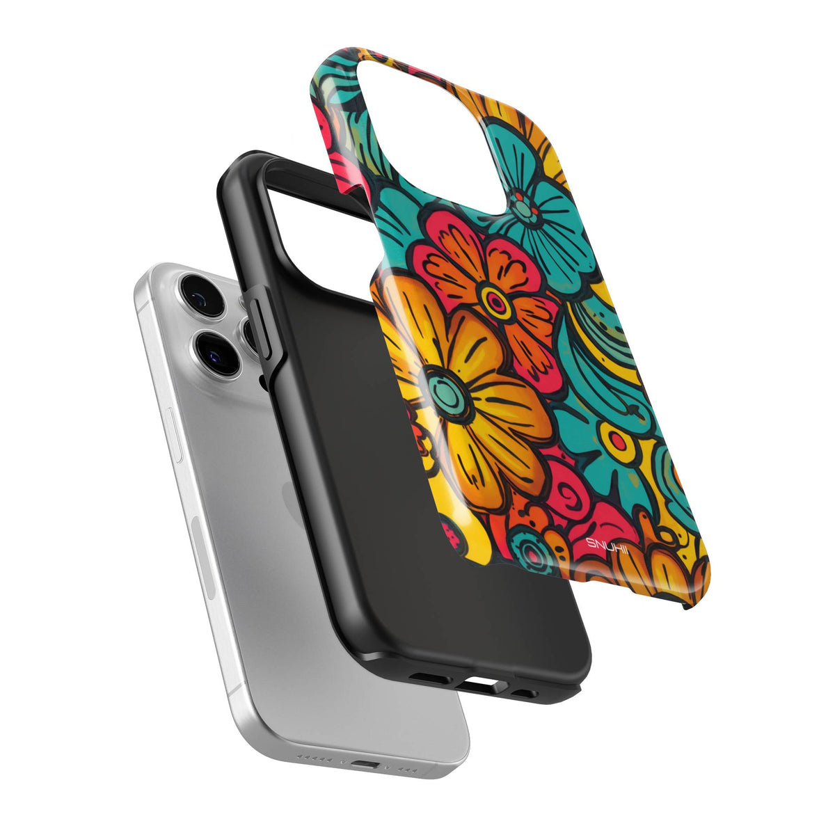 Groovy 70s Floral Tough Phone Case