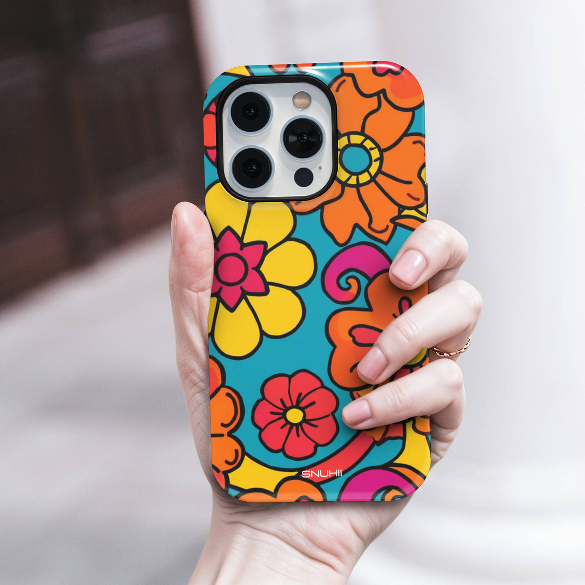 70s Groovy Flower Tough Phone Case