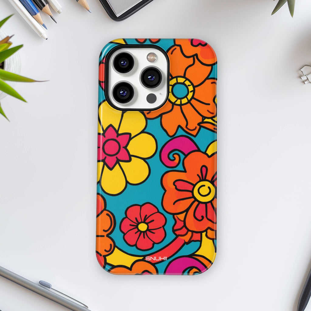 70s Groovy Flower Tough Phone Case
