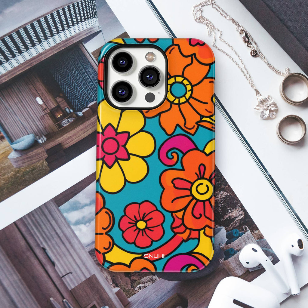 70s Groovy Flower Tough Phone Case