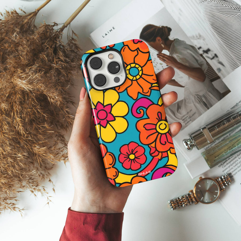 70s Groovy Flower Tough Phone Case