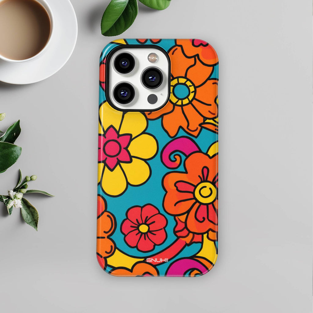 70s Groovy Flower Tough Phone Case