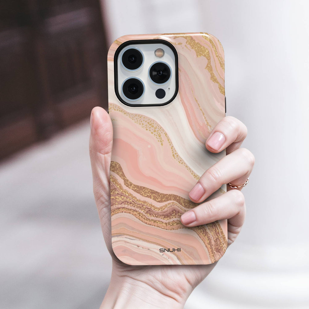 Blush Pink Marble Tough Phone Case