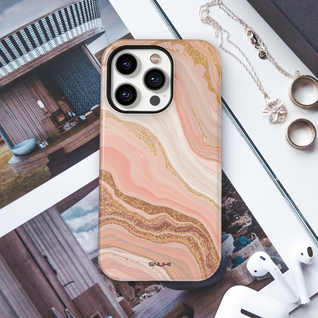 Blush Pink Marble Tough Phone Case