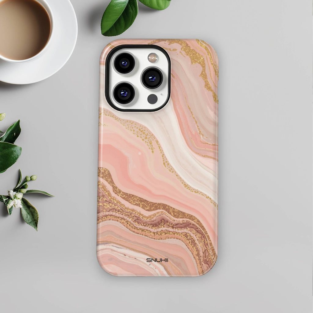 Blush Pink Marble Tough Phone Case