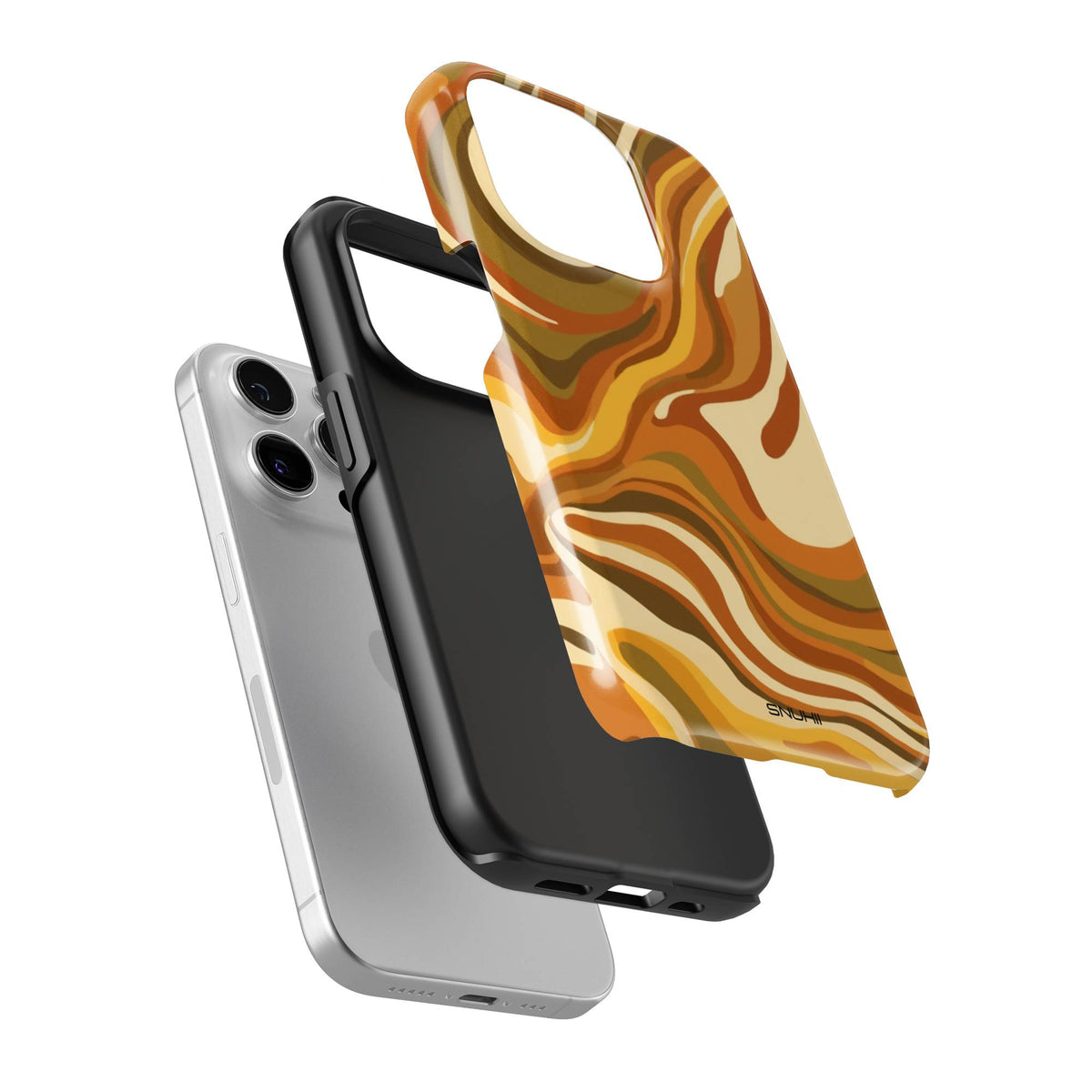 Brown Swirl Tough Phone Case