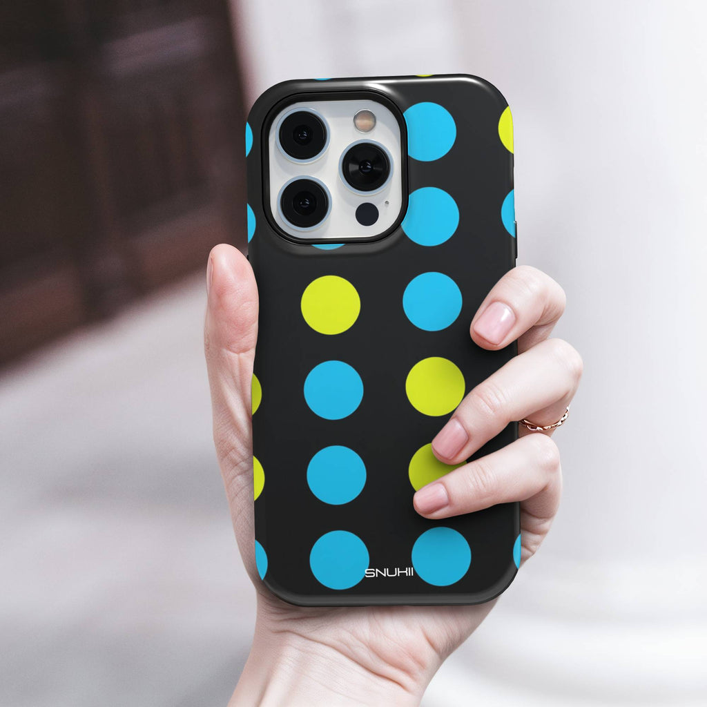 Neon Polka Dot Tough Phone Case