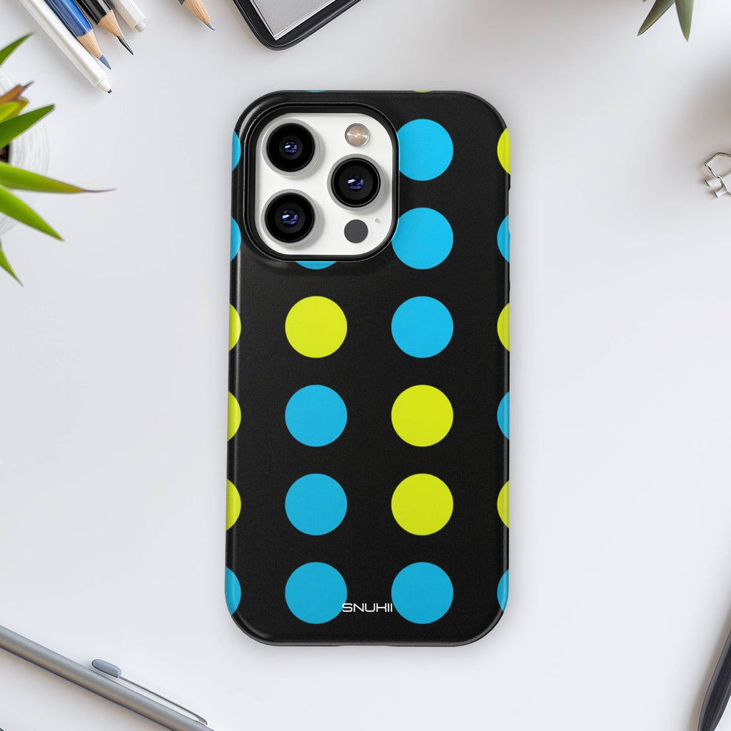 Neon Polka Dot Tough Phone Case