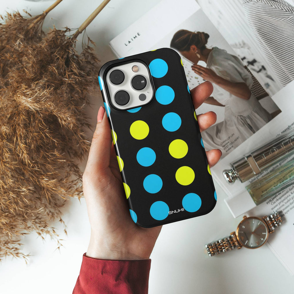 Neon Polka Dot Tough Phone Case
