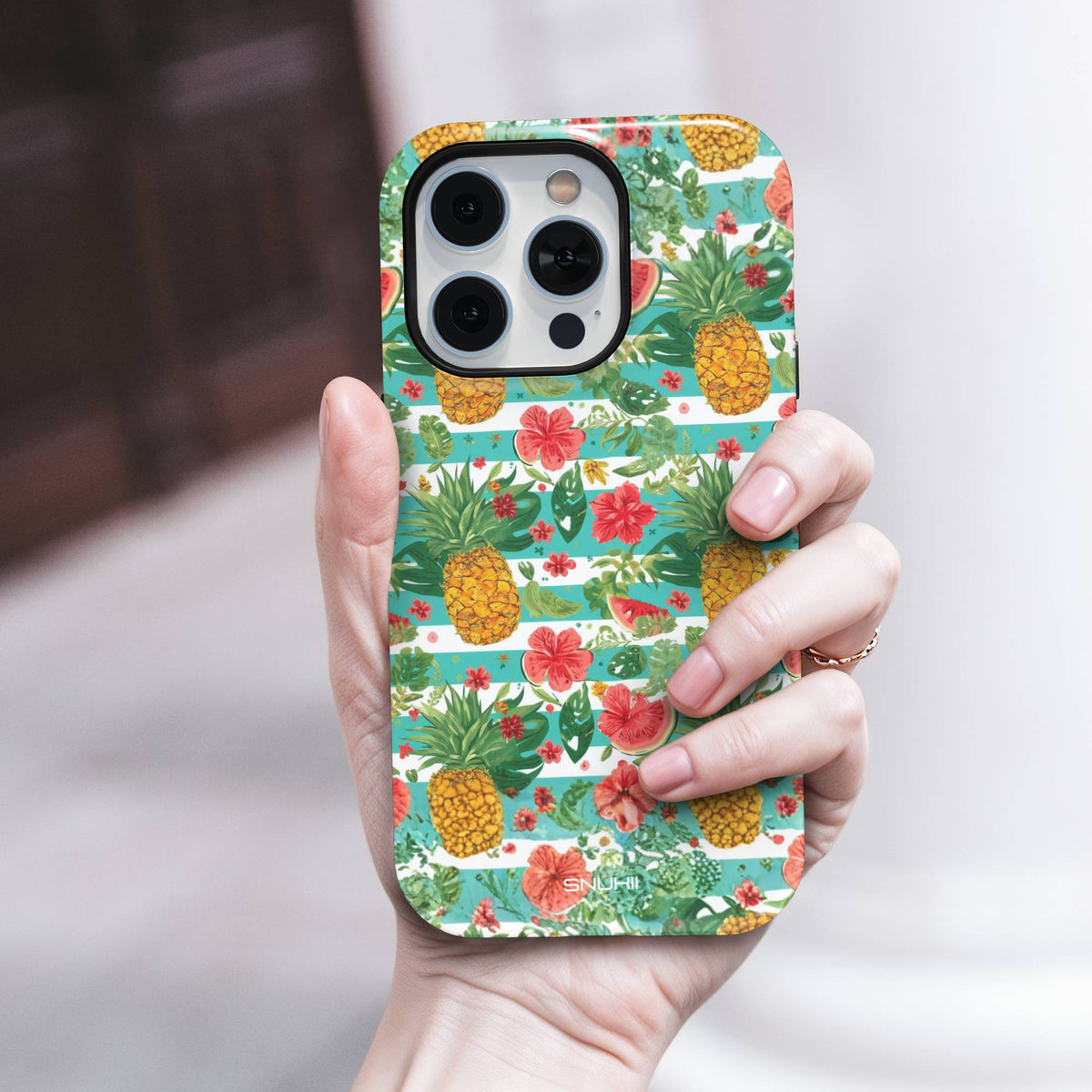 Tropical Pineapple Tough Phone Case