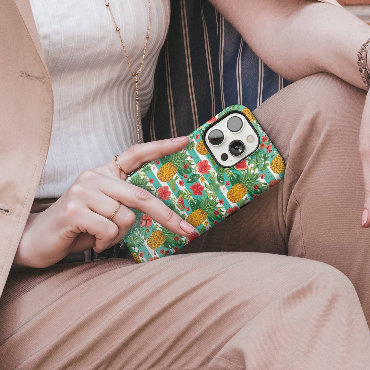 Tropical Pineapple Tough Phone Case