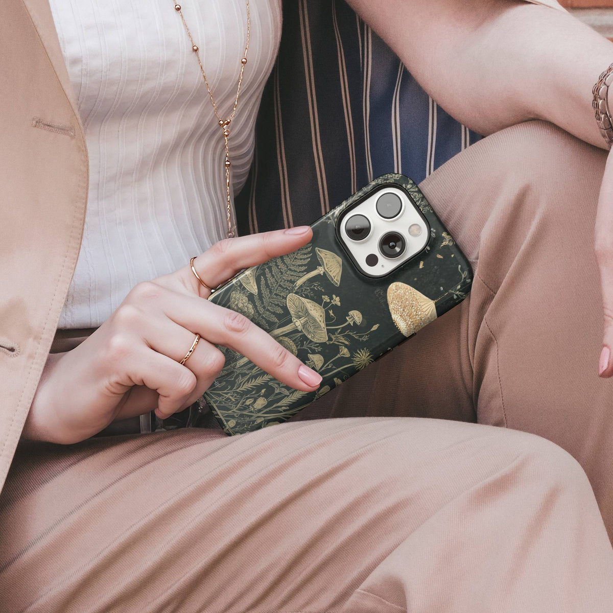 Vintage Mushroom Tough Phone Case