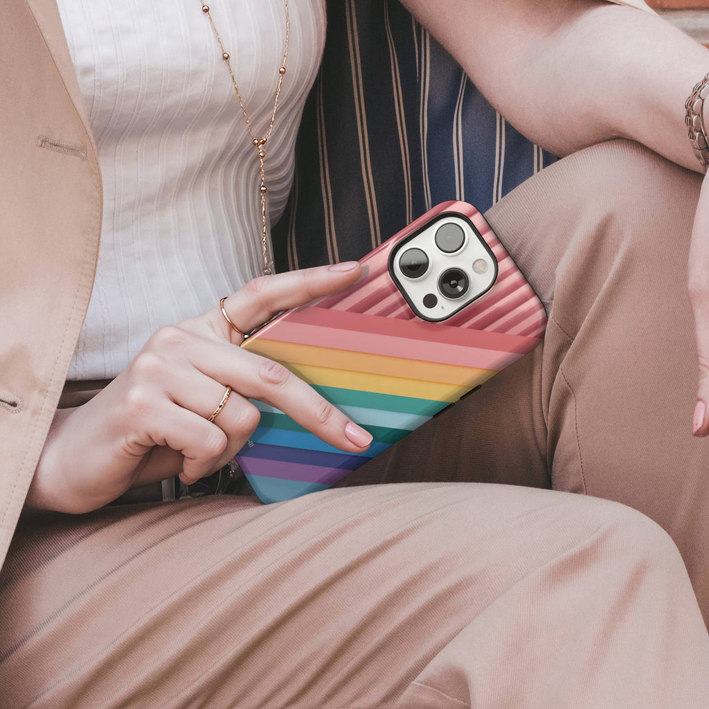 LGVTQ+ Stripe Tough Phone Case