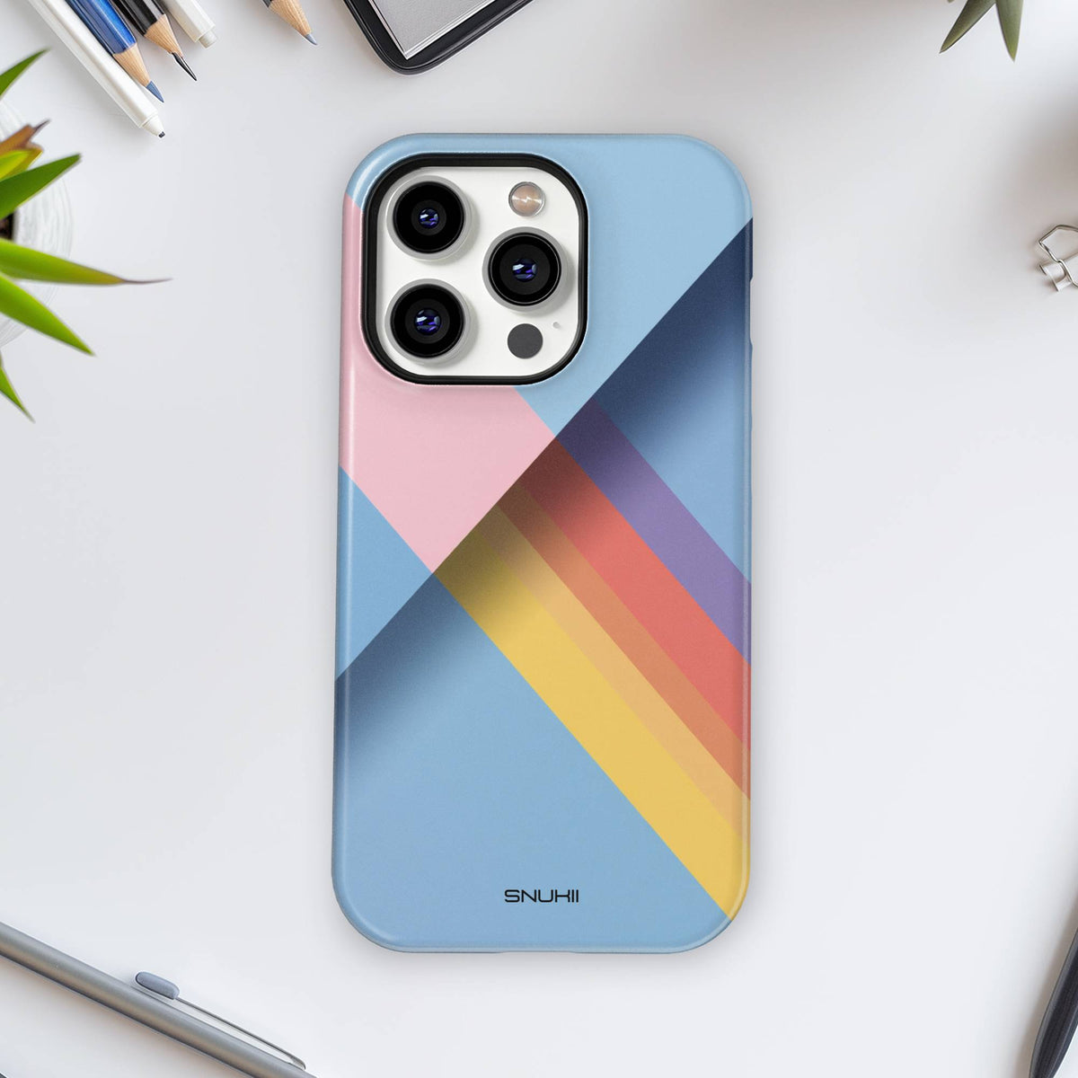 Geometric Retro Tough Phone Case