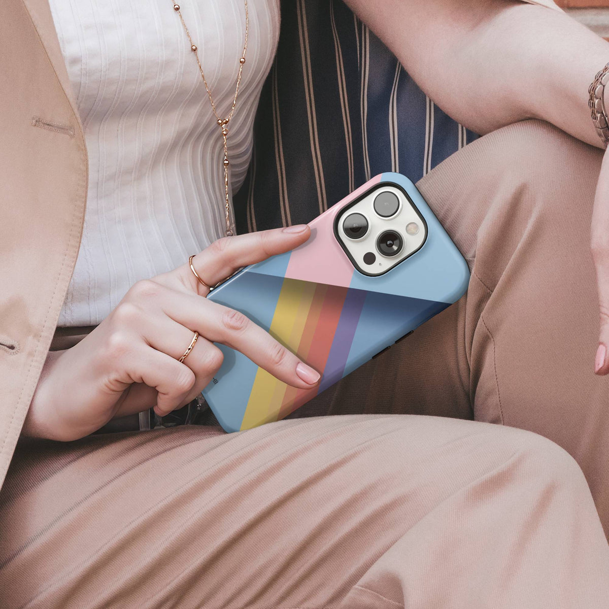 Geometric Retro Tough Phone Case