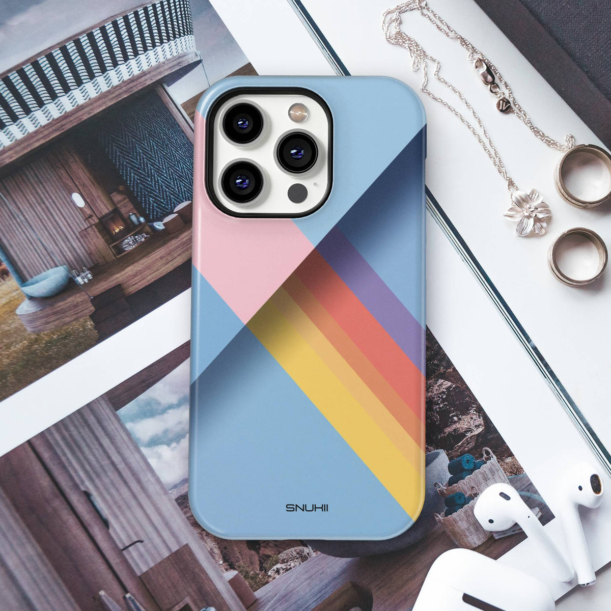 Geometric Retro Tough Phone Case