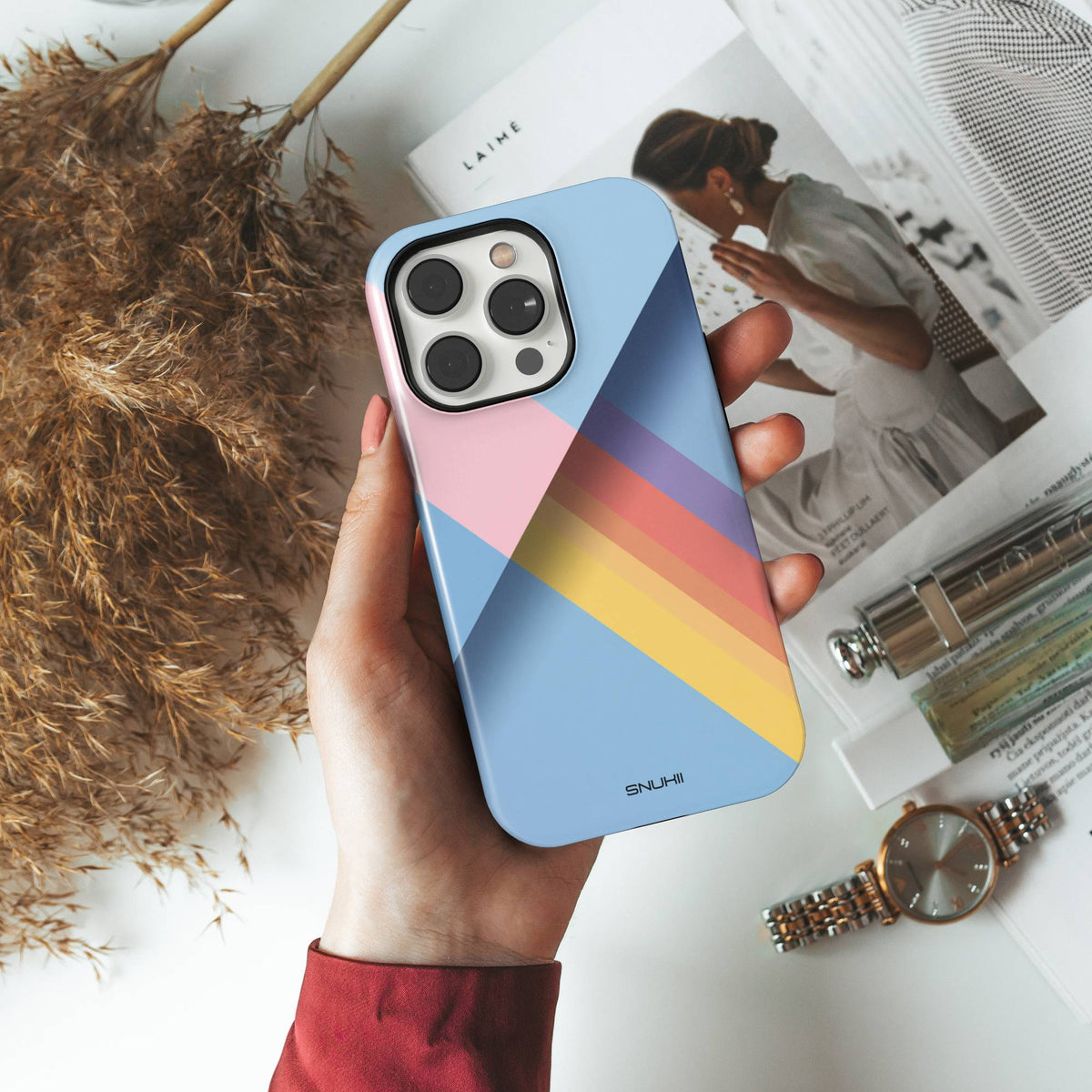Geometric Retro Tough Phone Case