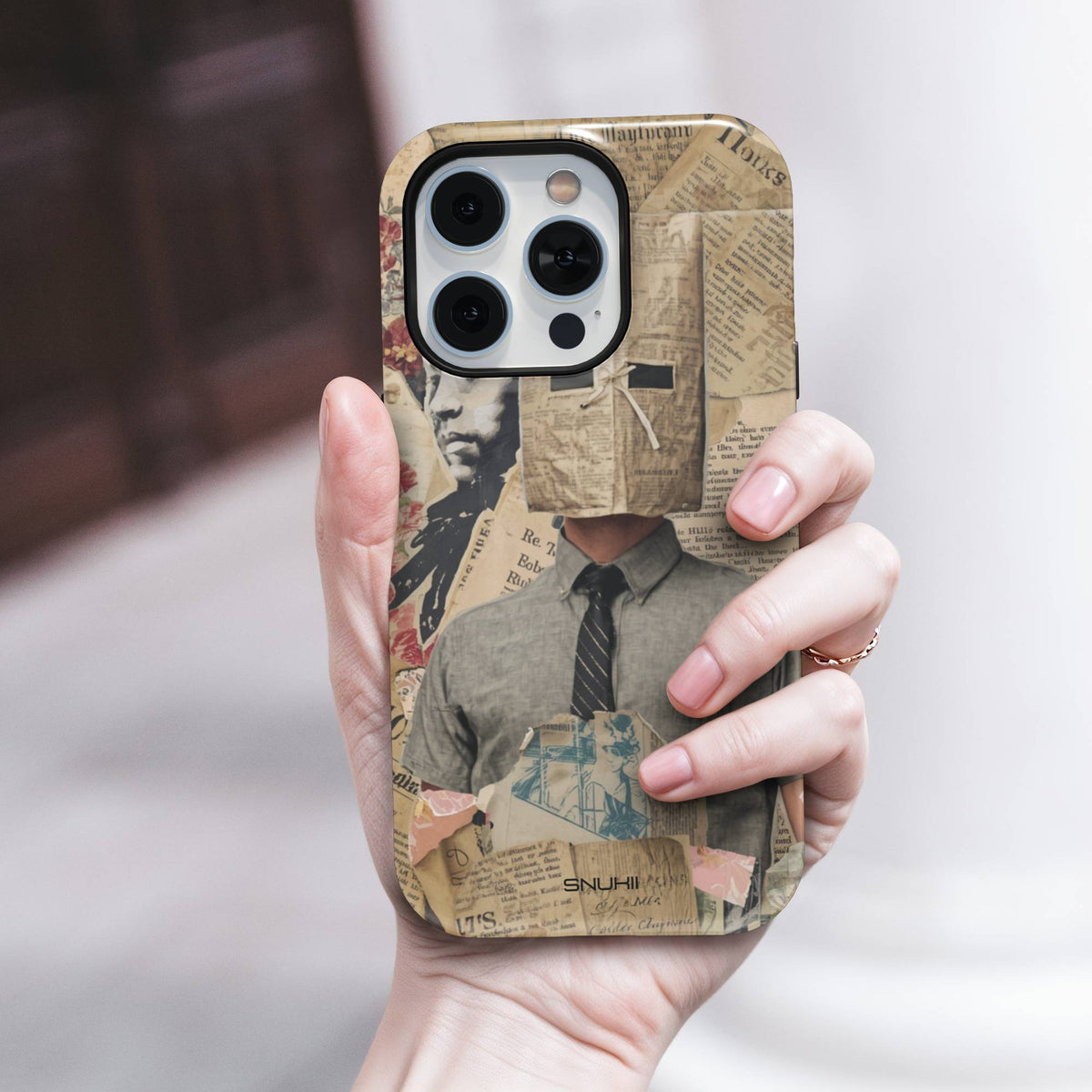 Surreal Newspaper Tough Phone Case