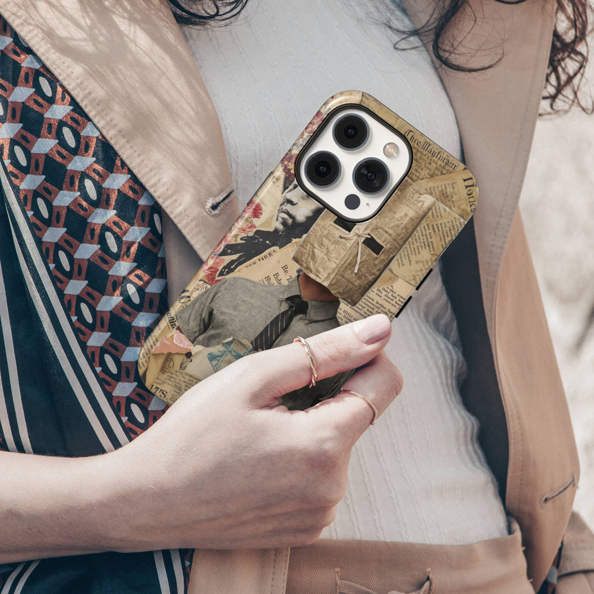 Surreal Newspaper Tough Phone Case