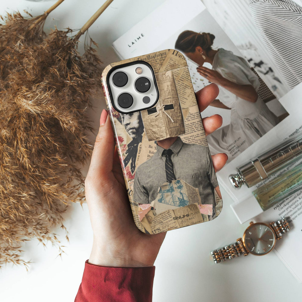 Surreal Newspaper Tough Phone Case