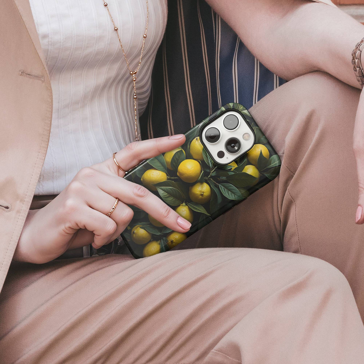 Citrus Lemon Tough Phone Case