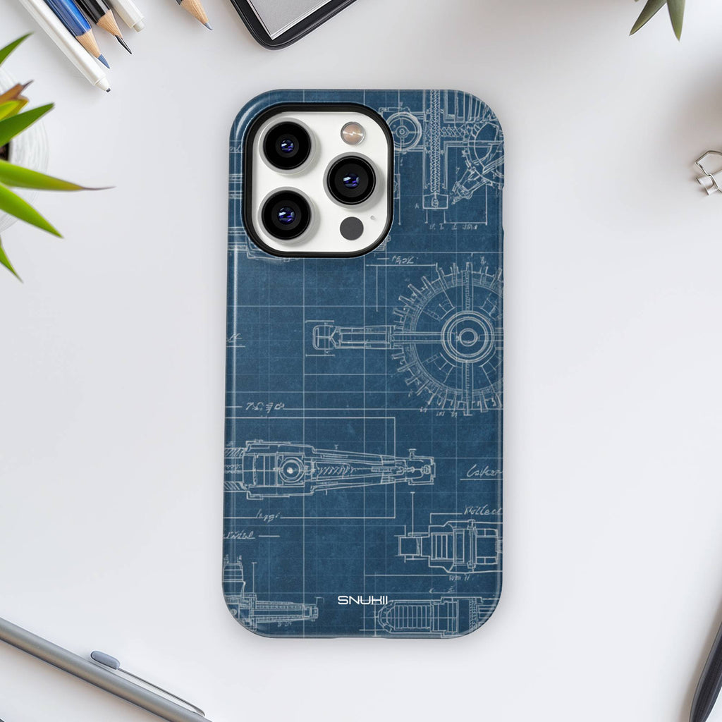 Technical Drawing Tough Phone Case