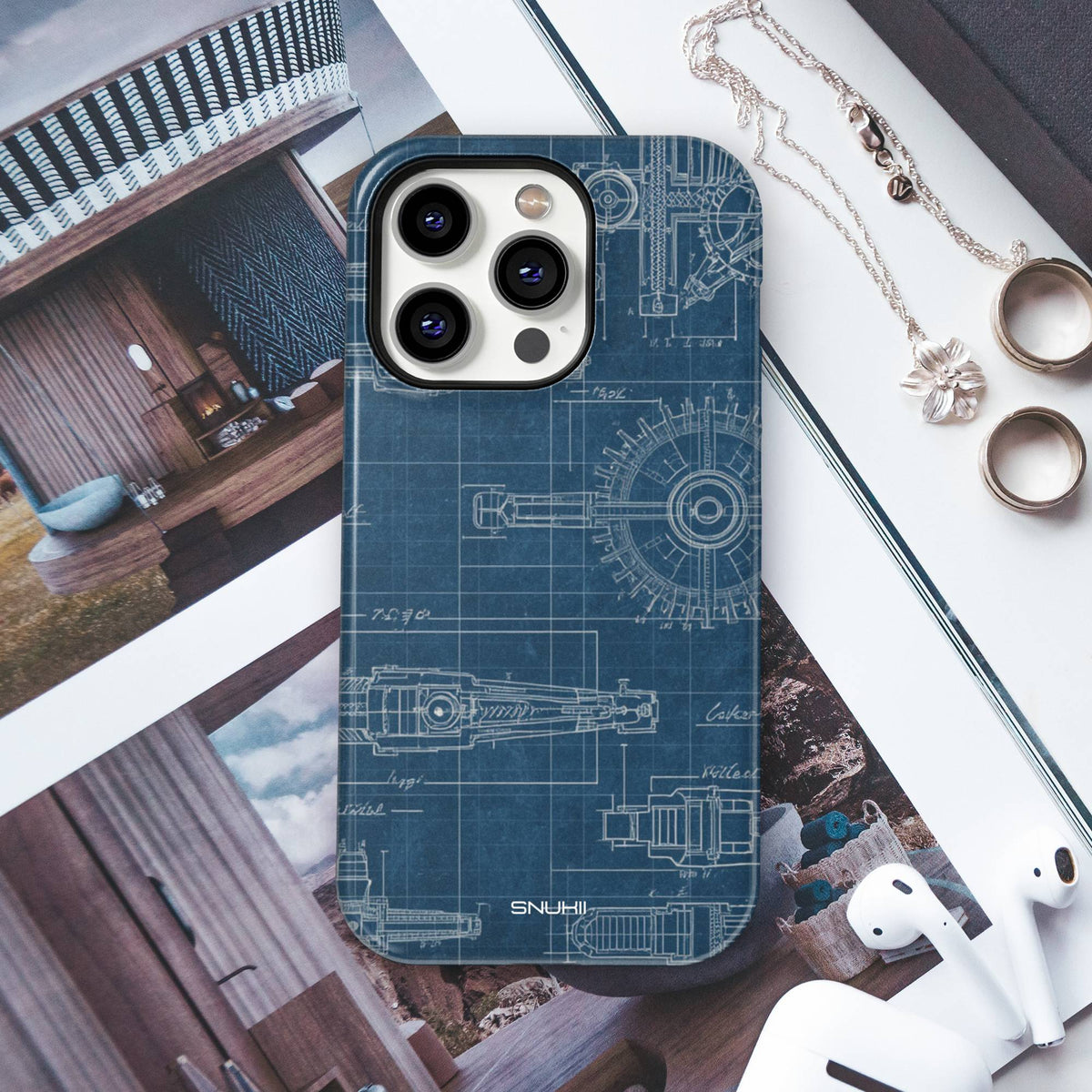 Technical Drawing Tough Phone Case