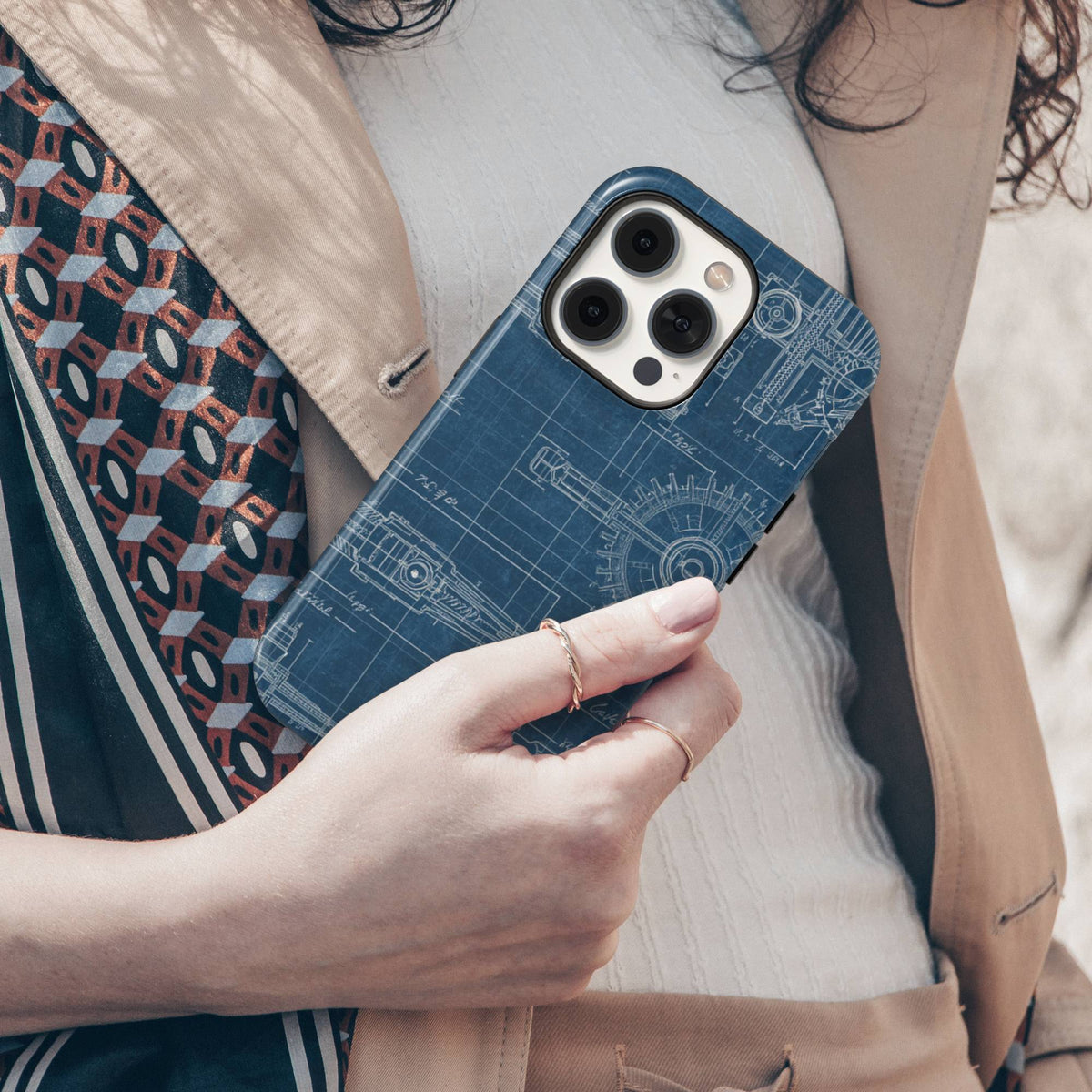 Technical Drawing Tough Phone Case
