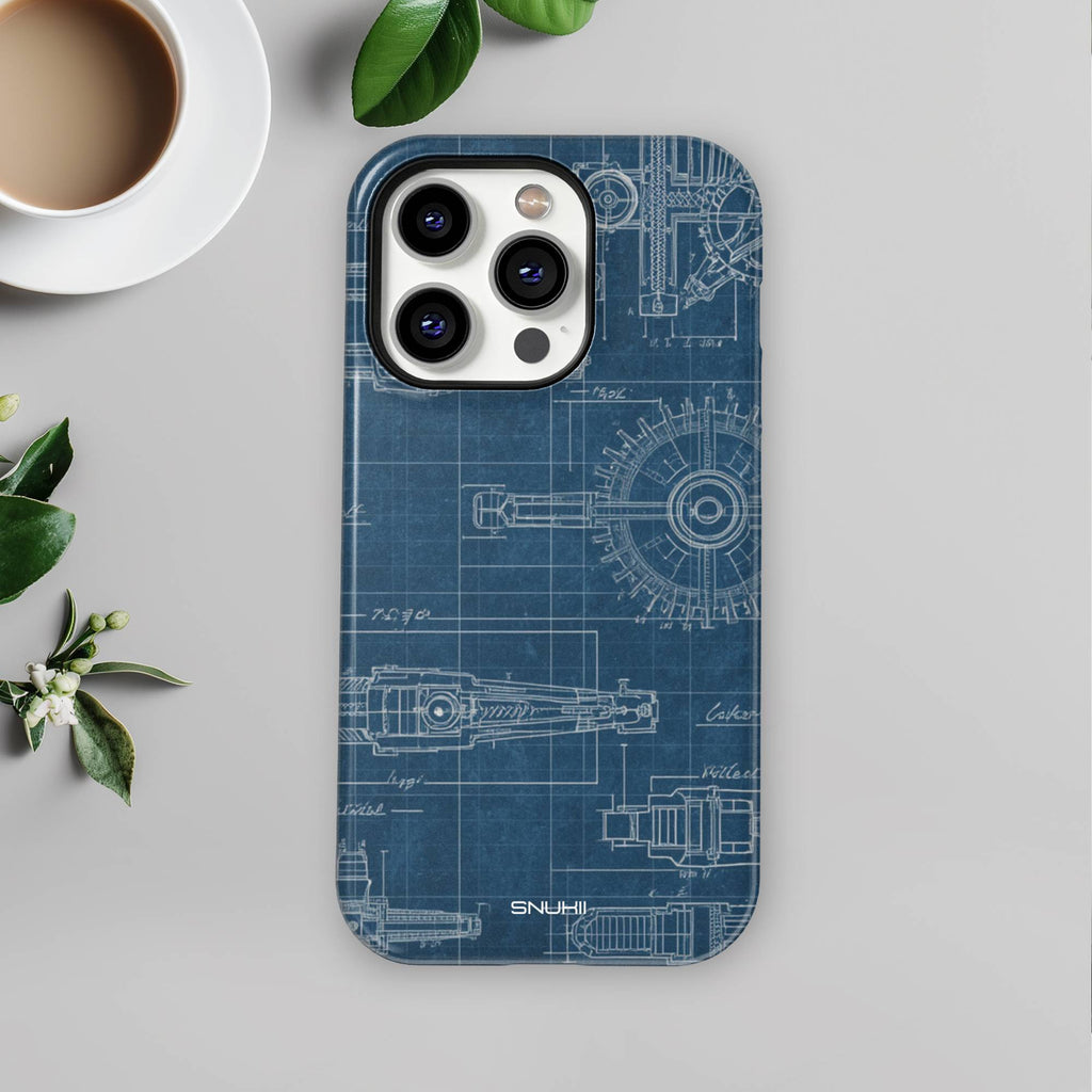 Technical Drawing Tough Phone Case