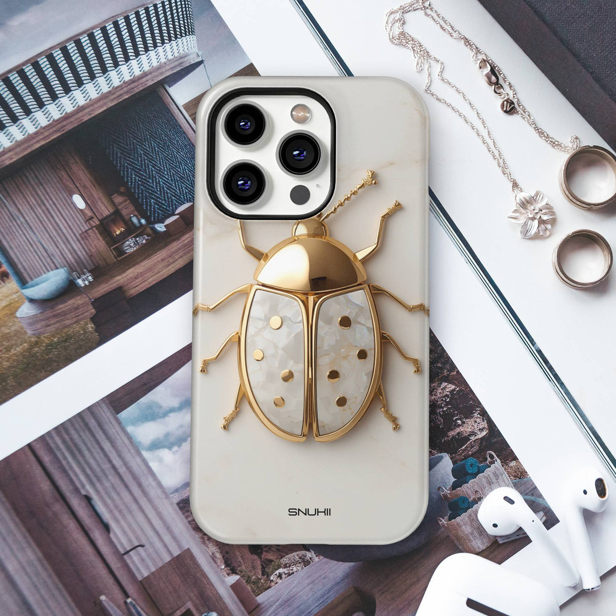 Gold Beetle Tough Phone Case