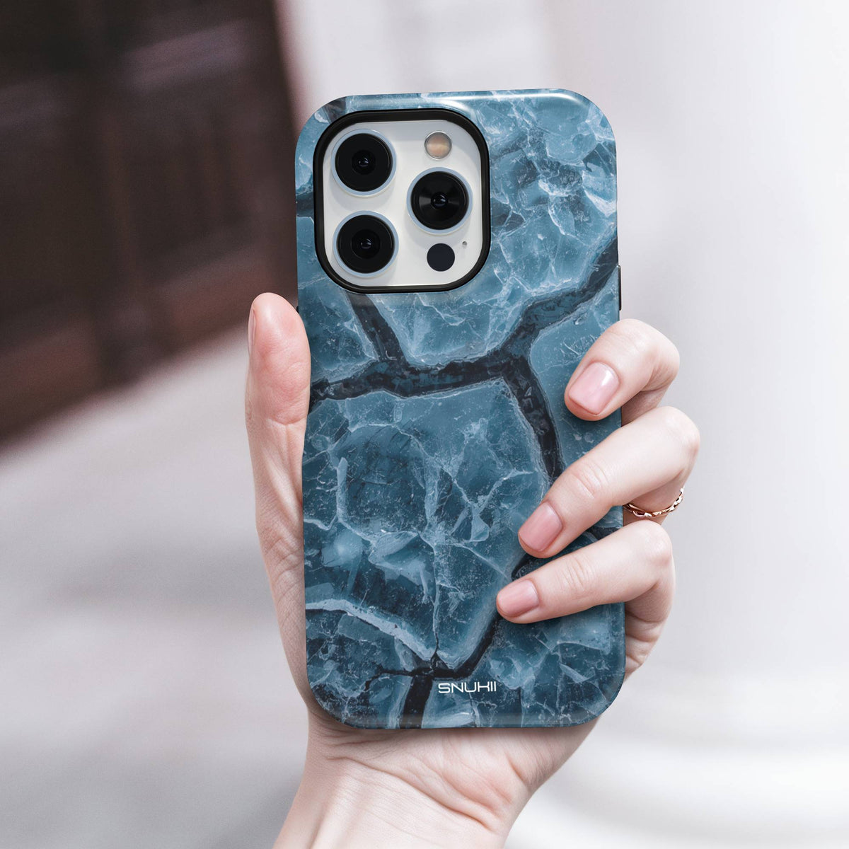 Cracked Ice Tough Phone Case